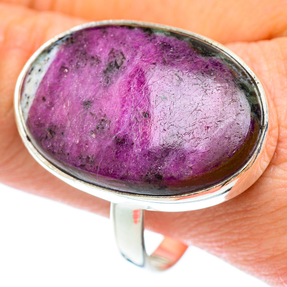 Ruby Zoisite Rings handcrafted by Ana Silver Co - RING54969