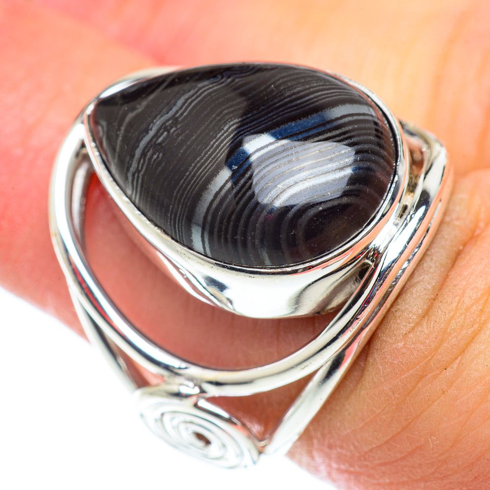 Psilomelane Rings handcrafted by Ana Silver Co - RING54971