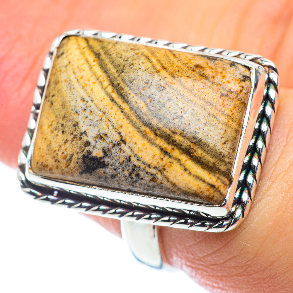 Picture Jasper Rings handcrafted by Ana Silver Co - RING55042