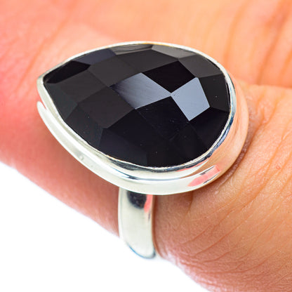 Black Onyx Rings handcrafted by Ana Silver Co - RING55053