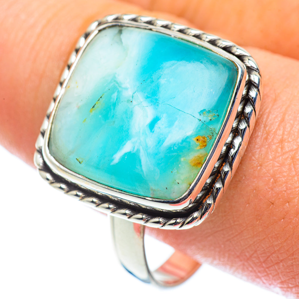Peruvian Opal Rings handcrafted by Ana Silver Co - RING55056