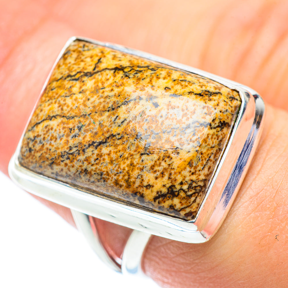 Picture Jasper Rings handcrafted by Ana Silver Co - RING55088