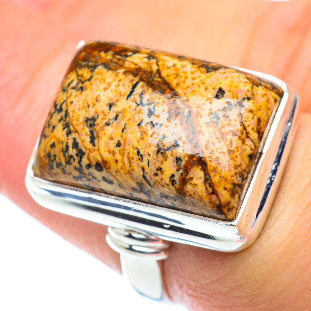 Picture Jasper Rings handcrafted by Ana Silver Co - RING55110