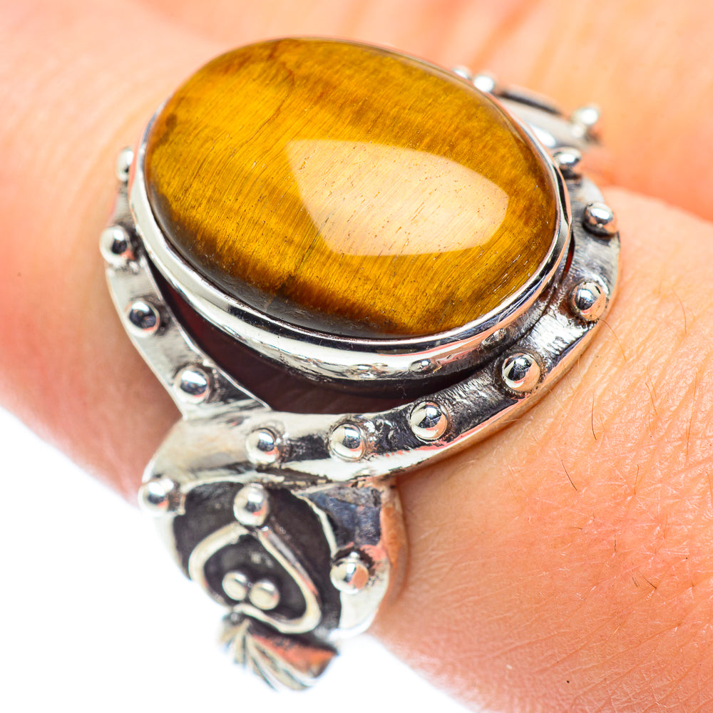 Tiger Eye Rings handcrafted by Ana Silver Co - RING55127