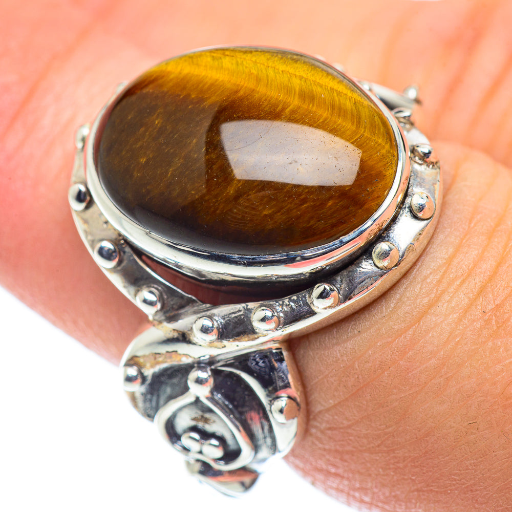 Tiger Eye Rings handcrafted by Ana Silver Co - RING55160