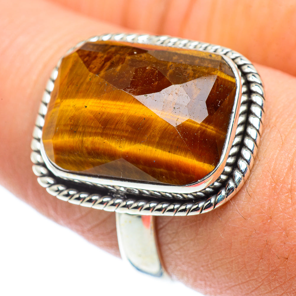 Tiger Eye Rings handcrafted by Ana Silver Co - RING55161