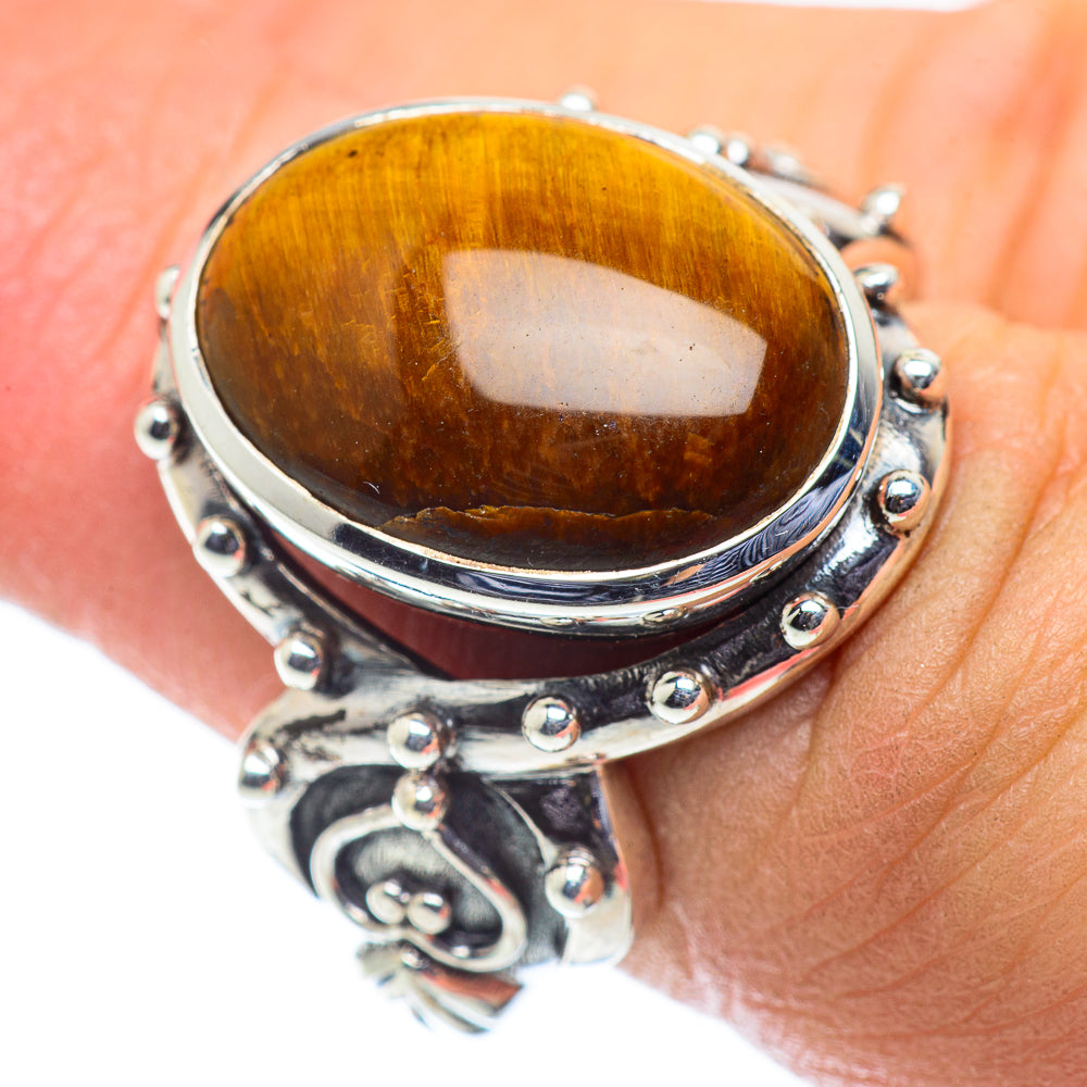 Tiger Eye Rings handcrafted by Ana Silver Co - RING55207