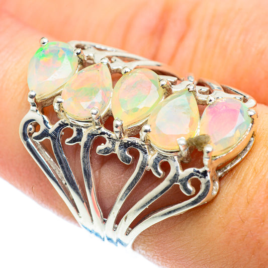 Ethiopian Opal Rings handcrafted by Ana Silver Co - RING55224