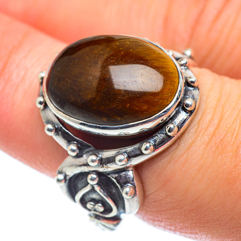Tiger Eye Rings handcrafted by Ana Silver Co - RING55330