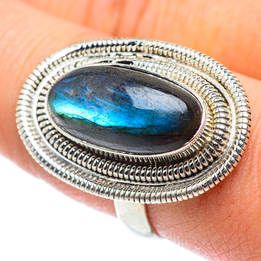 Labradorite Rings handcrafted by Ana Silver Co - RING55372