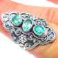 Zambian Emerald Rings handcrafted by Ana Silver Co - RING55413