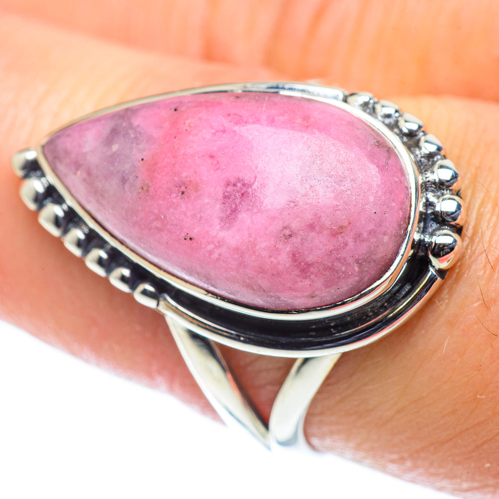 Rhodonite Rings handcrafted by Ana Silver Co - RING55445