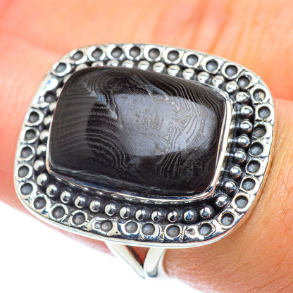Psilomelane Rings handcrafted by Ana Silver Co - RING55449