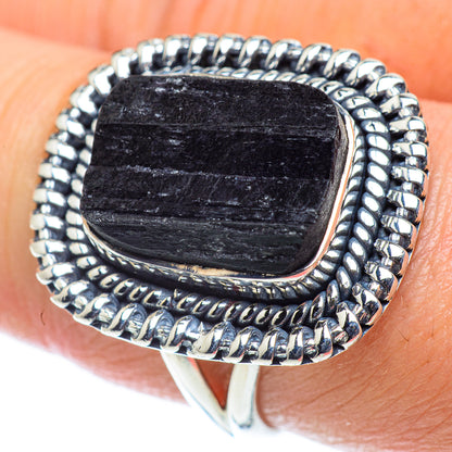 Black Tourmaline Rings handcrafted by Ana Silver Co - RING55450