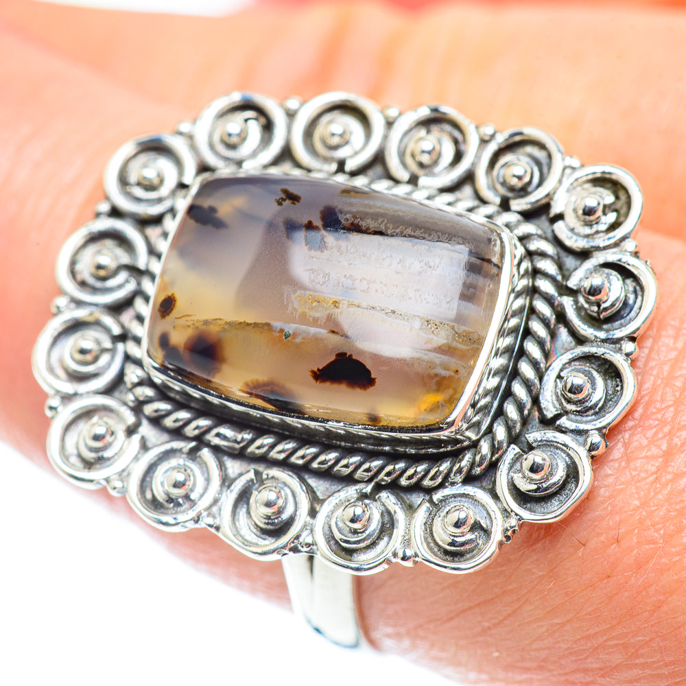 Montana Agate Rings handcrafted by Ana Silver Co - RING55493