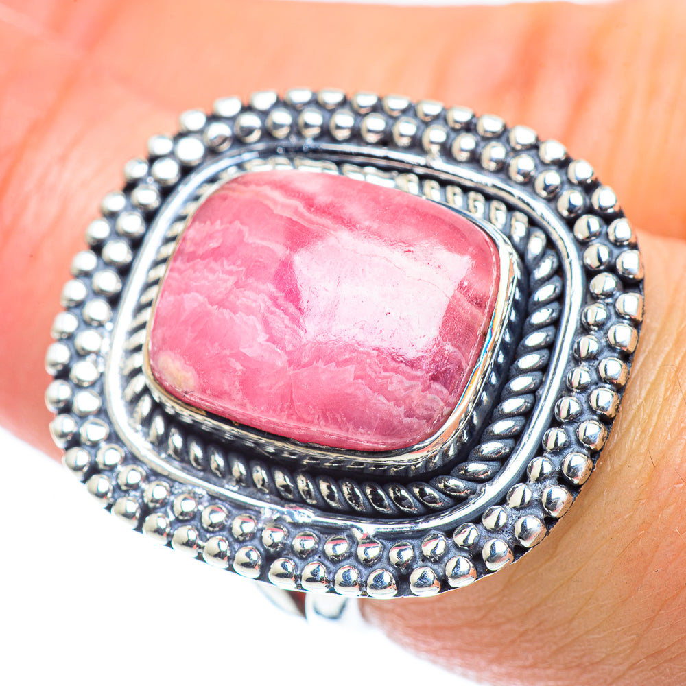 Rhodochrosite Rings handcrafted by Ana Silver Co - RING55496