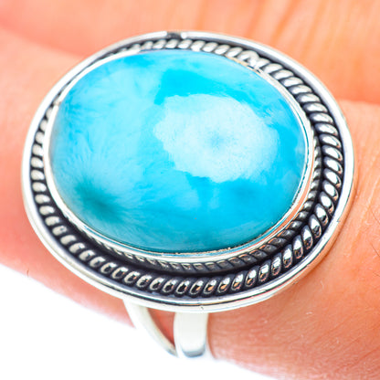 Larimar Rings handcrafted by Ana Silver Co - RING55512