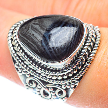 Psilomelane Rings handcrafted by Ana Silver Co - RING55524