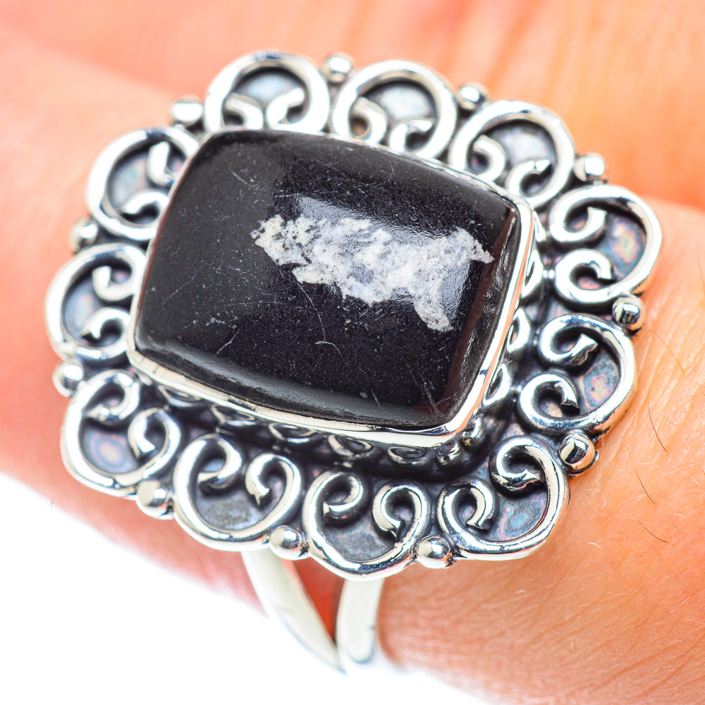 Psilomelane Rings handcrafted by Ana Silver Co - RING55525