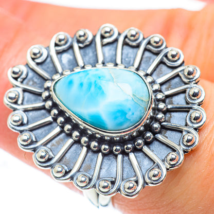 Larimar Rings handcrafted by Ana Silver Co - RING55534