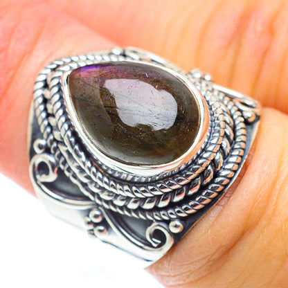 Labradorite Rings handcrafted by Ana Silver Co - RING55541