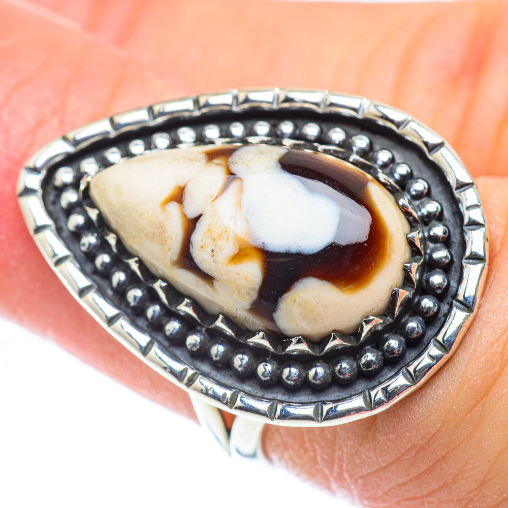 Peanut Wood Jasper Rings handcrafted by Ana Silver Co - RING55556