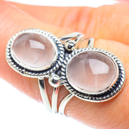 Rose Quartz Rings handcrafted by Ana Silver Co - RING55558