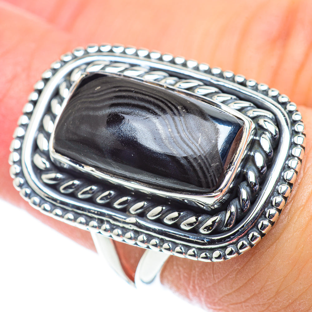 Psilomelane Rings handcrafted by Ana Silver Co - RING55561