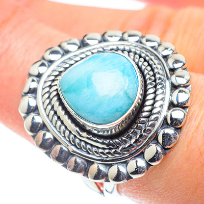 Larimar Rings handcrafted by Ana Silver Co - RING55567