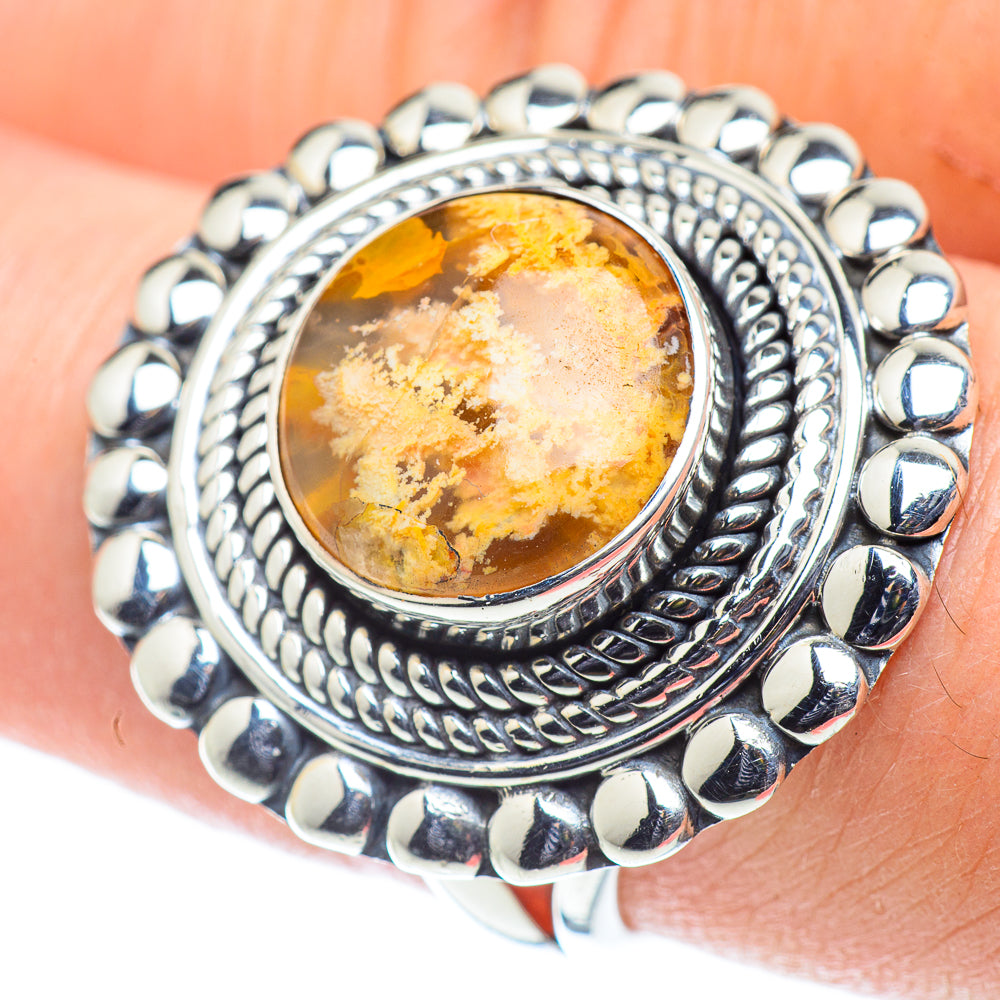 Brecciated Mookaite Rings handcrafted by Ana Silver Co - RING55573
