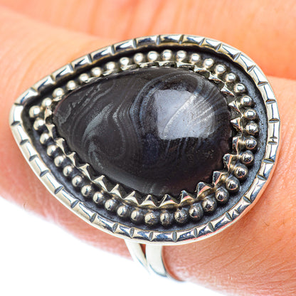 Psilomelane Rings handcrafted by Ana Silver Co - RING55578