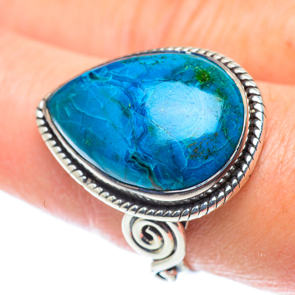 Chrysocolla Rings handcrafted by Ana Silver Co - RING55583