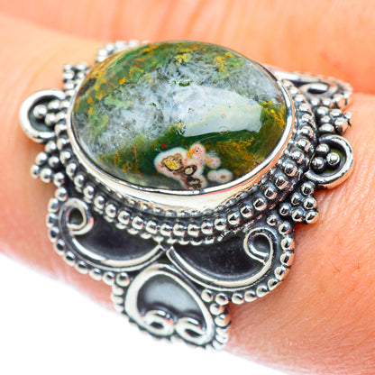 Ocean Jasper Rings handcrafted by Ana Silver Co - RING55587