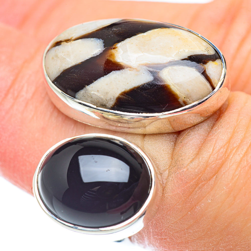Peanut Wood Jasper Rings handcrafted by Ana Silver Co - RING55590