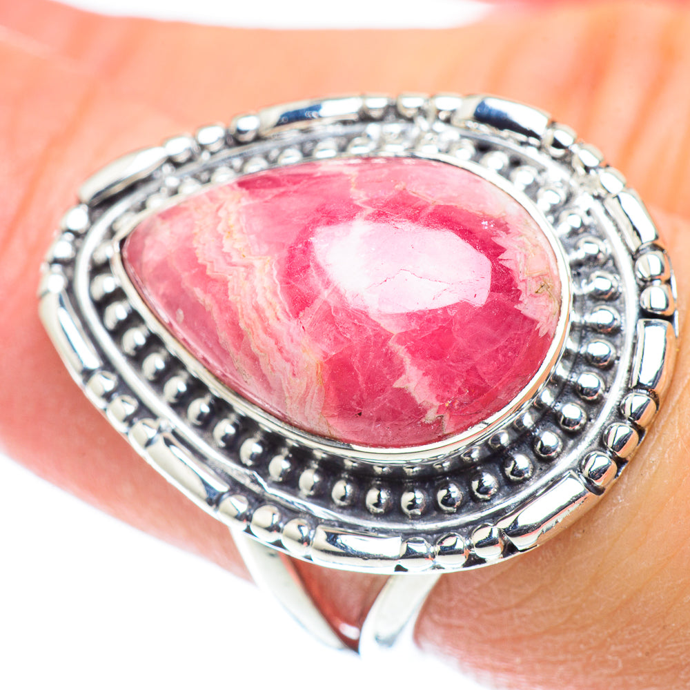Rhodochrosite Rings handcrafted by Ana Silver Co - RING55591