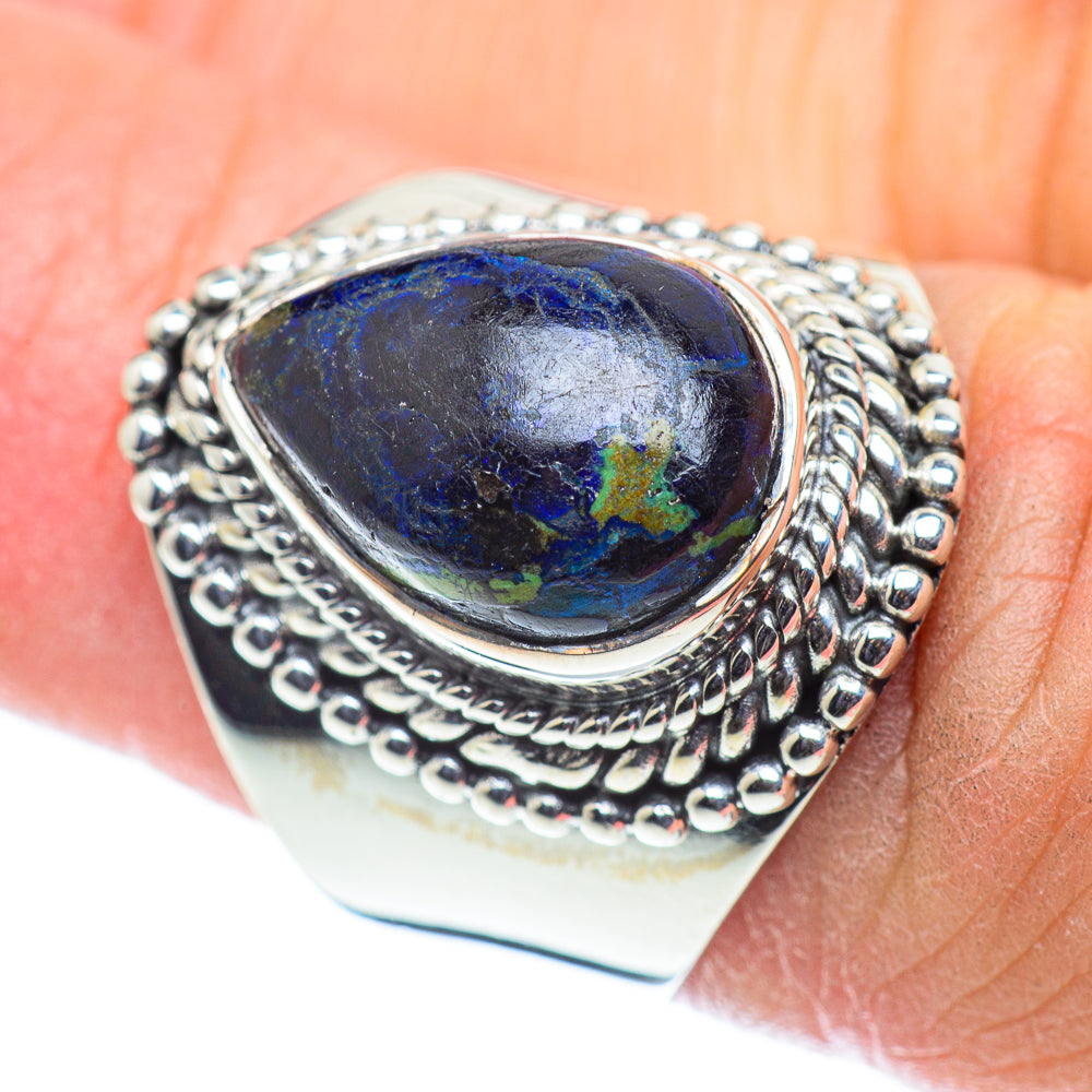 Azurite Rings handcrafted by Ana Silver Co - RING55595