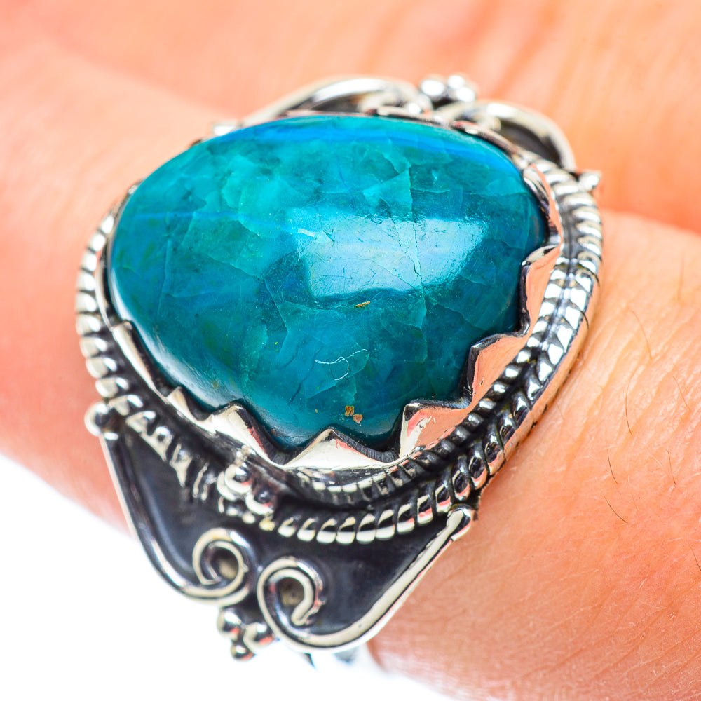 Chrysocolla Rings handcrafted by Ana Silver Co - RING55597