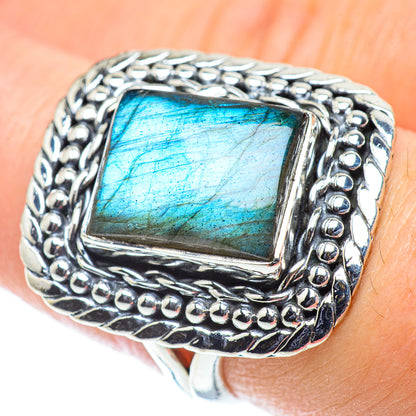 Labradorite Rings handcrafted by Ana Silver Co - RING55598
