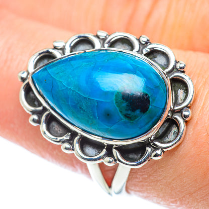 Chrysocolla Rings handcrafted by Ana Silver Co - RING55610