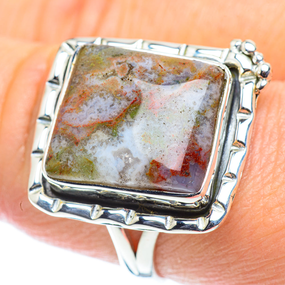 Ocean Jasper Rings handcrafted by Ana Silver Co - RING55621