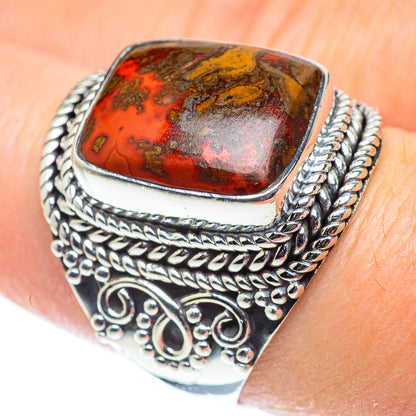 Red Jasper Rings handcrafted by Ana Silver Co - RING55622
