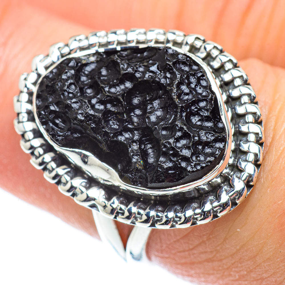 Tektite Rings handcrafted by Ana Silver Co - RING55627