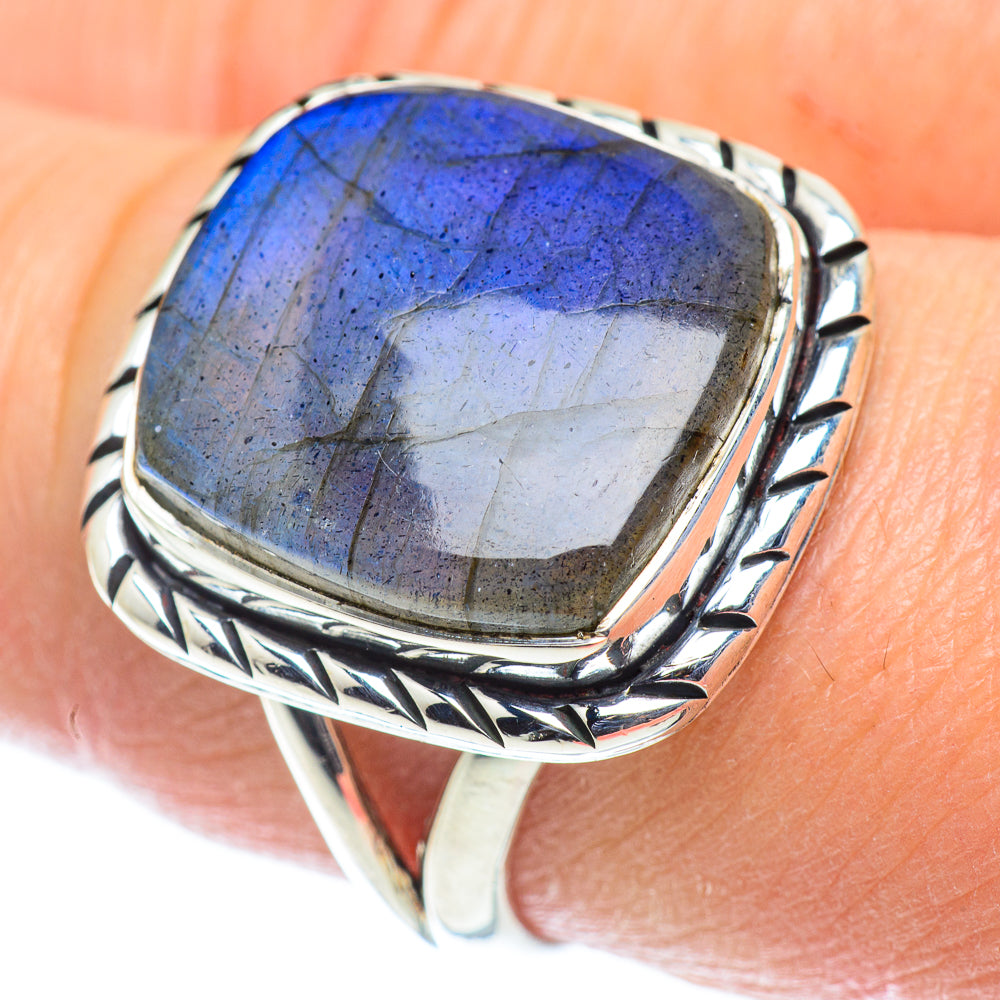 Labradorite Rings handcrafted by Ana Silver Co - RING55631