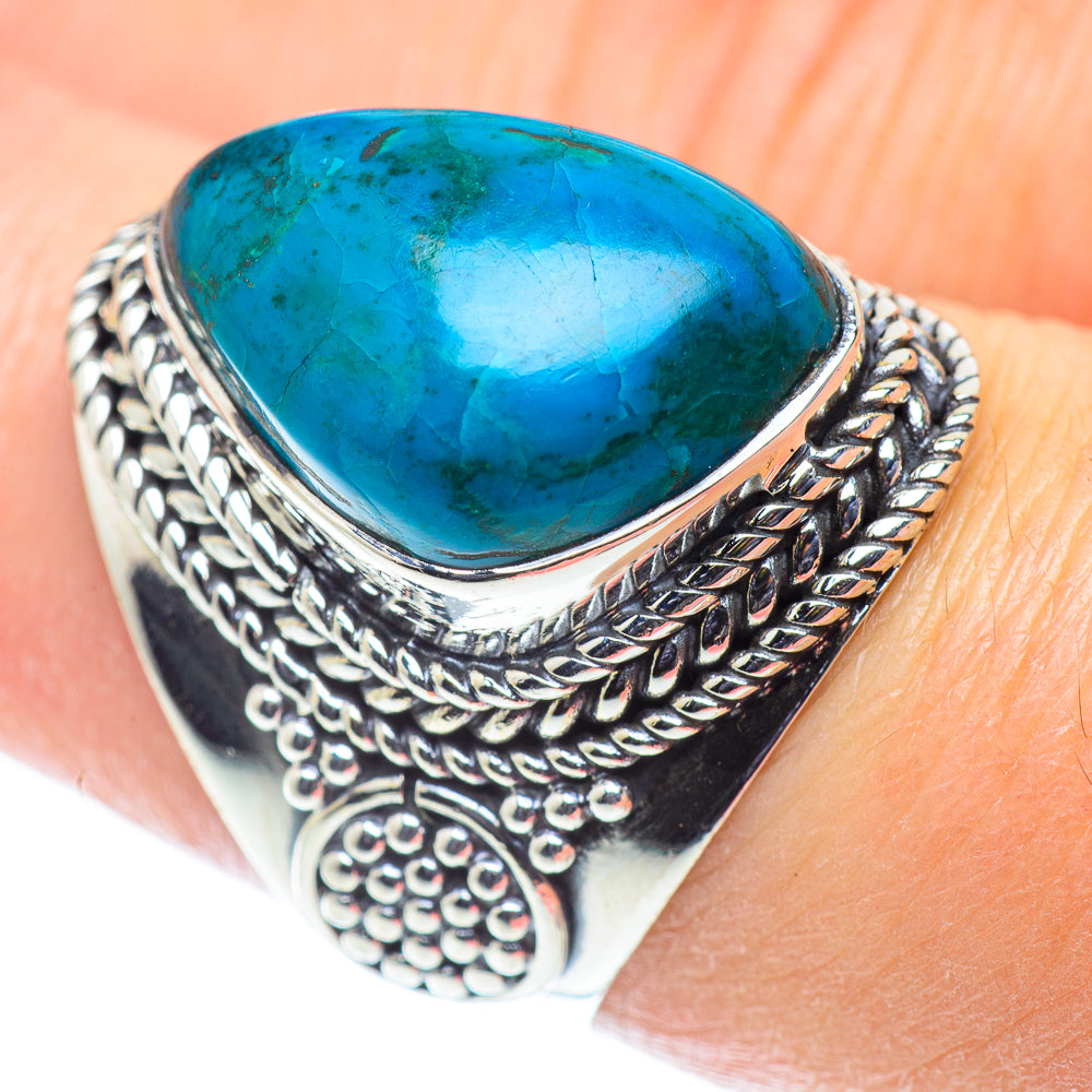 Chrysocolla Rings handcrafted by Ana Silver Co - RING55632