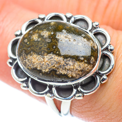 Ocean Jasper Rings handcrafted by Ana Silver Co - RING55636