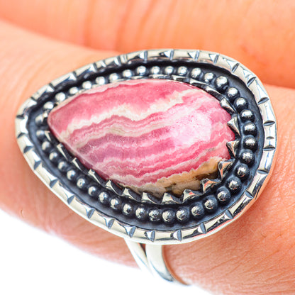 Rhodochrosite Rings handcrafted by Ana Silver Co - RING55648