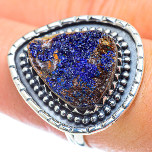 Azurite Rings handcrafted by Ana Silver Co - RING55658