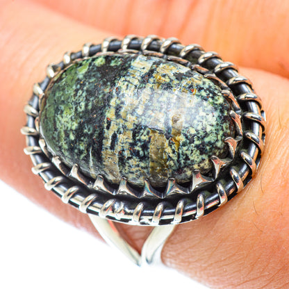 Lizard Jasper Rings handcrafted by Ana Silver Co - RING55660