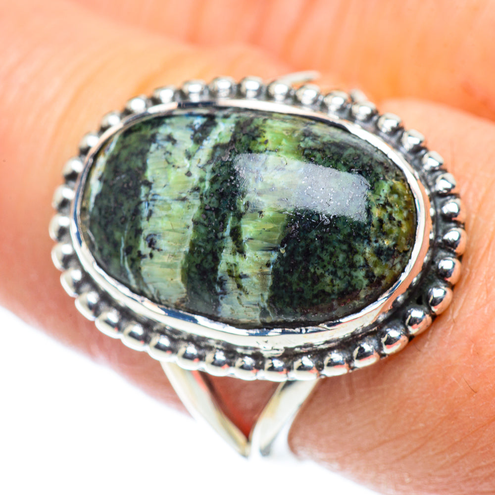 Lizard Jasper Rings handcrafted by Ana Silver Co - RING55663