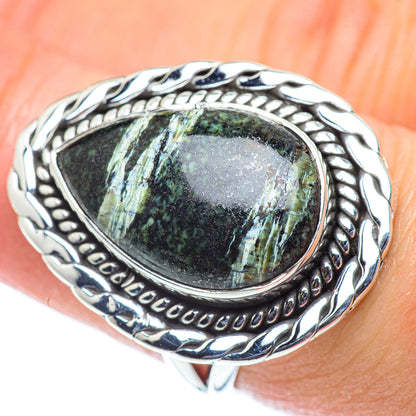 Lizard Jasper Rings handcrafted by Ana Silver Co - RING55664